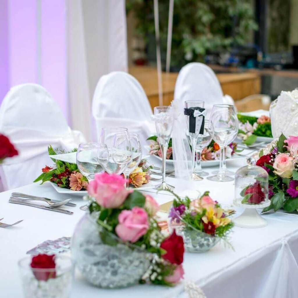 wedding catering and flowers